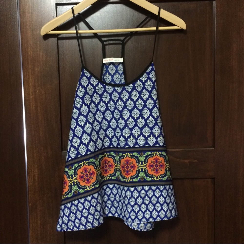 CLOSET CLEAR OUT! Flowy Printed Tank Top